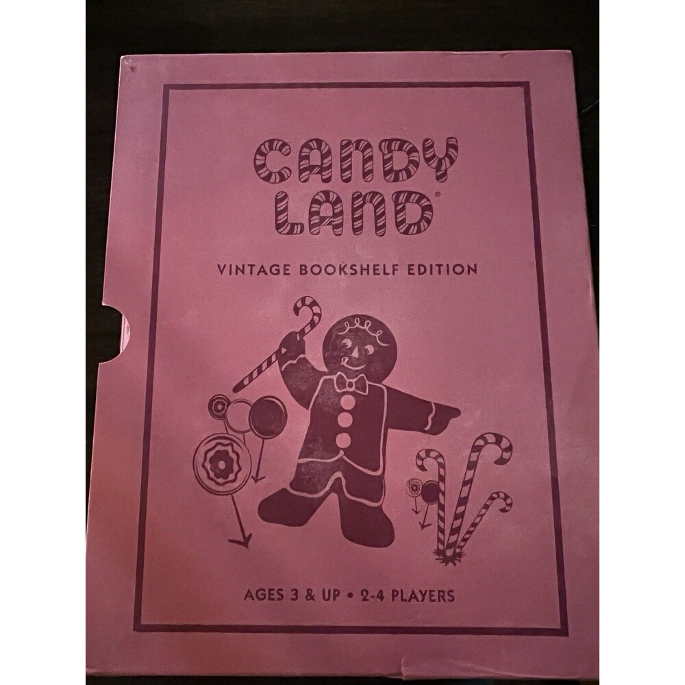Candy Land Vintage Bookshelf Edition by WS Game Company Deluxe Board Game pink